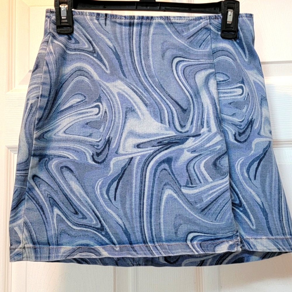 Blue Marble Pattern Skirt, Wild Fable Brand